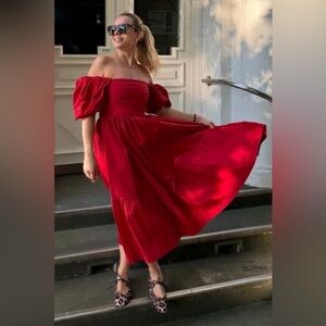 Abercrombie Emerson Off-The-Shoulders Red Dress ❤️ BNWT